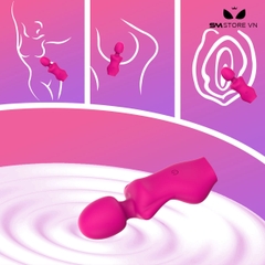 SMT2345 - Máy rung silicon hình người có 10 chế độ dài 11cm sạc điện