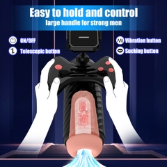 SMT2720 - Cốc thủ dâm tự đông rung hút có chỗ gắn điện thoại