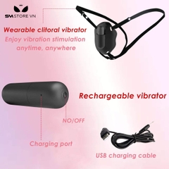 SMT1520 - Máy rung Pretty Love điều khiển xa có 10 tần số sạc điện