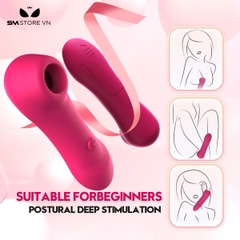 SMT2792 - Máy hút âm đạo silicon có 12 chế độ rung dài 126mm