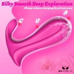 SMT2360 - Máy rung hậu môn silicon điều khiển qua APP dài 9.2cm