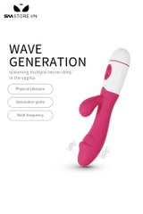 SMT3111 - Dương vật giả rung có nhánh phụ có 10 chế độ sạc điện