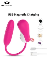 SMT2758 - Máy rung hút 2 đầu có 10 chế độ sạc điện dài 17.7cm