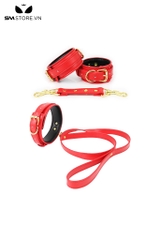 SMT062 - còng tay da tình yêu chất liệu PU nhiều màu - đồ chơi sm