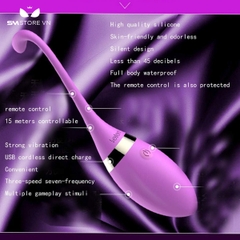 SMT1916 - Trứng rung đuôi cá sạc điện điều khiển từ xa dài 16.5cm