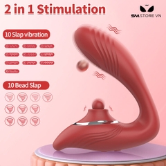 SMT2015 - Máy rung hạt xoay silicon có 9 tần số sạc điện dài 12.8cm