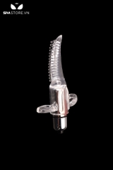 SMT645 - Lưỡi rung có gai silicon màu hồng dài 11cm với 10 chế độ rung