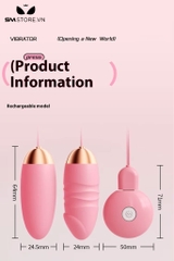 SMT1688 - Trứng rung 2 đầu silicon có 10 chế độ dài 64mm