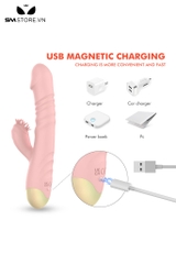 SMT2507 - Máy rung 2 đầu có 10 chế độ rung đầu dương vật sạc điện