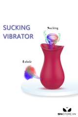 SMT2784 - Lưỡi rung tình yêu ngụy trang nụ hoa sạc điện dài 97mm