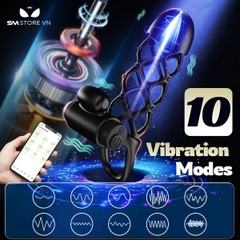 SMT2027 - Vòng khóa tinh hoàn rung 10 tần số điều khiển từ xa