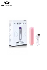 SMT512 - Trứng rung mini ngụy trang hình viên đạn màu đen dài 80mm