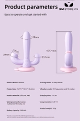 SMT1502 - Máy rung silicon 3 đầu Svakom ngụy trang cây xương rồng