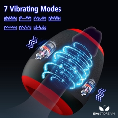 SMT1547 - Cốc thủ dâm silicon mini có 7 tần số rung dài 10cm