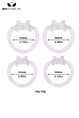 SMT2686 - Khóa dương vật dạng lồng bằng nhựa hình đầu chó