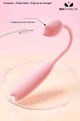 SMT1663 - Trứng rung 2 đầu điều khiển qua APP dùng sạc dài 76.3mm