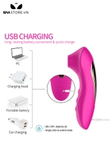 SMT2366 - Máy hút âm đạo silicon có 10 chế độ sạc điện dài 11.6cm
