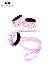 SMT062 - còng tay da tình yêu chất liệu PU nhiều màu - đồ chơi sm