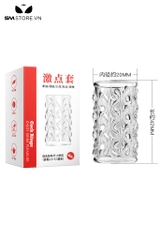 SMT2703 - Vòng đeo dương vật trong suốt khúc giữa dài 42mm