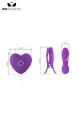 SMT1979 - Máy rung kẹp núm vú bằng silicon có dây dài 5.4cm