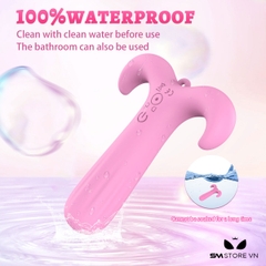 SMT2268 - Máy rung ngụy trang sừng con bạch dương hồng dài 10cm