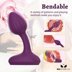 SMT1388 - Phích cắm hậu môn điều khiển từ xa có 10 tần số rung