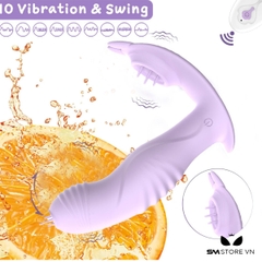 SMT2355 - Máy rung đầu dương vật có lưỡi liếm điều khiển xa sạc điện