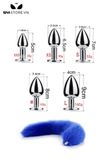 SMT042 - butt plug cosplay đuôi cáo với phích cắm mông hình xoắn ốc
