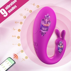 SMT2612 - Trứng rung 2 đầu tai thỏ có 9 chế độ điều khiển qua APP
