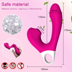 SMT1735 - Máy rung 2 đầu có 10 tần số kèm hút và sốc điện dài 17.5cm