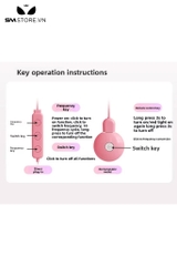 SMT1688 - Trứng rung 2 đầu silicon có 10 chế độ dài 64mm