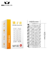 SMT2703 - Vòng đeo dương vật trong suốt khúc giữa dài 42mm