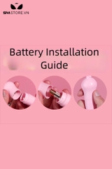 SMT2967 - Chày rung ngụy trang tai con thỏ bằng nhựa dài 14cm