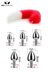 SMT042 - butt plug cosplay đuôi cáo với phích cắm mông hình thoi