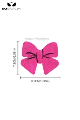 SMP172 - Miếng lót ngưc thiết kế hình chiếc nơ hồng dài 7,3cm