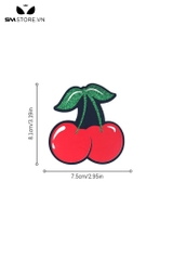SMP177 - Miếng dán đầu ti thiết kế quả anh đào dài 8.1cm bằng giấy