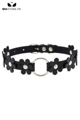 SMP206 -  Vòng cổ choker nữ thiết kế hình bông hoa 5 cánh bao quanh