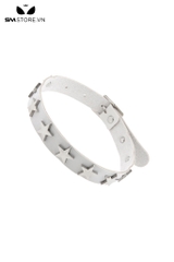 SMP210 - Vòng cổ choker nữ da PU họa tiết ngôi sao kim loại quanh
