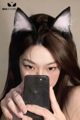 SMP239 - Băng đô tai mèo cosplay có lông mềm mại và tùy chỉnh được
