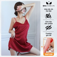 SMS046 - Váy ngủ 2 dây hở lưng đan dây sexy gợi cảm quyến rũ chồng