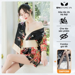 SMS047 - Đồ ngủ kimono cosplay nữ nhân Nhật Bản cách tân áo ngắn