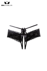 SMS493 - Quần lót xẻ đáy thiết kế dây eo đính nơ cực sexy