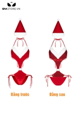 SMS504 - Cosplay bà già noel kiểu bikini dây 1 mảnh siêu gợi cảm