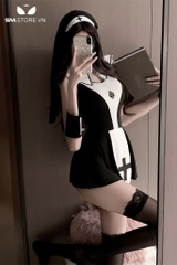 SMS885 - Váy ngủ cosplay sơ siêu ngắn hở lưng gợi cảm sexy