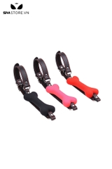 SMT024 - bit gag thiết kế hình xương và dây đeo màu đen