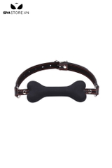 SMT024 - bit gag thiết kế hình xương và dây đeo màu đen