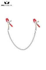 SMT035 - Kẹp núm vú có dây xích nhỏ kết nối dài 30cm 4 màu