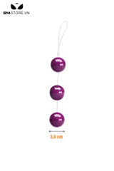 SMT133 - Anal beads nhựa cao cấp, chuỗi 3 hạt, đường kính 3,6 cm