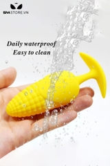 SMT1724 - Butt plugs hình bắp ngô điều khiển từ xa dài 10.5cm