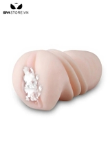 SMT1951 - Âm đạo giả 2 đầu có hậu môn dài 12.5cm bằng silicon mềm